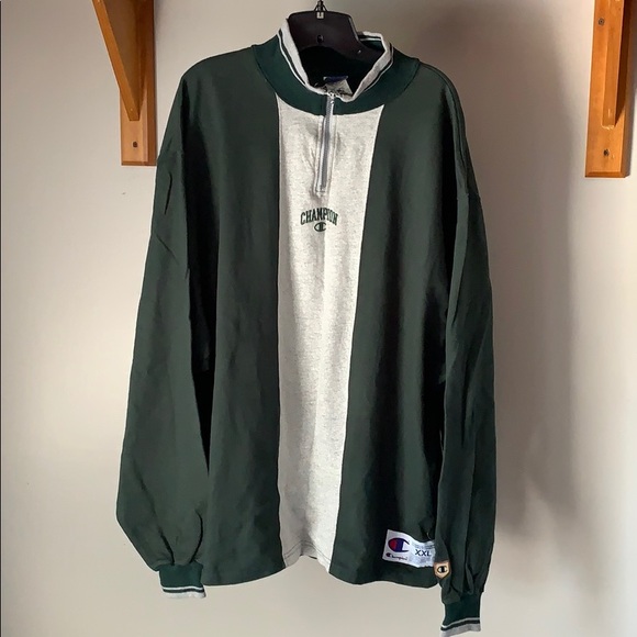 champion sweatshirt half zip